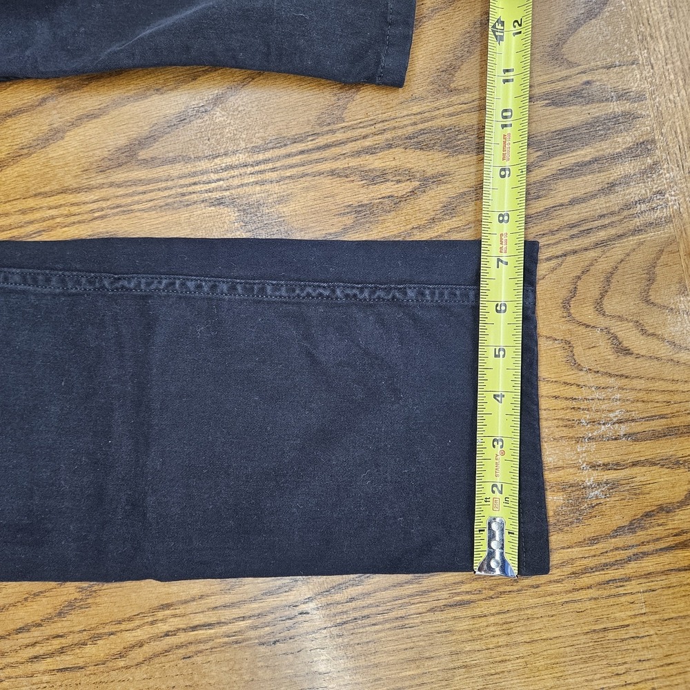 Hudson Blake Slim Straight Jeans Mens 34 Black Stretch Denim 30" Inseam Mid Rise - Picture 10 of 12